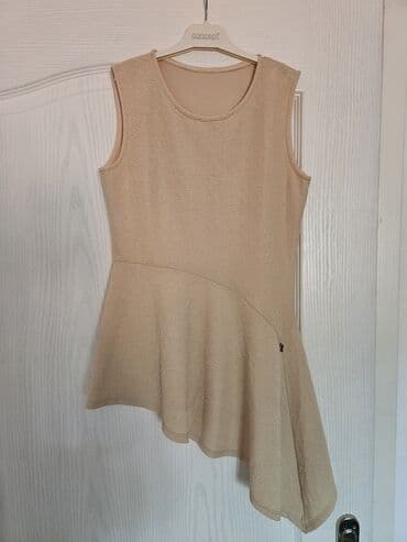 tunika fon: XS (EU 34), S (EU 36), Polyester, Single-colored, color - Beige — 2