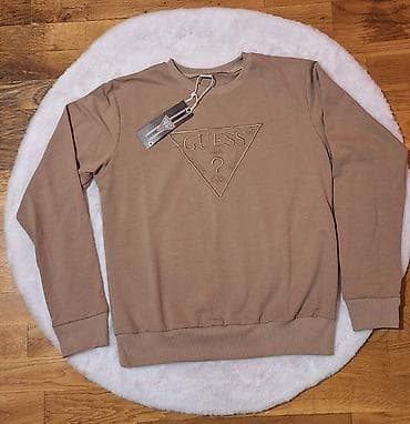Sportswear: Sweatshirt, M, Guess, color - Beige — 1