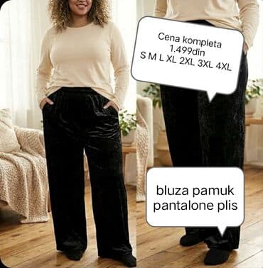 flaster za urasle nokte: Cena kompleta 1.499din S M L XL 2XL 3XL 4XL Plis pantalone bluza — 1