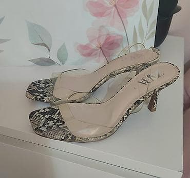 zara cipele 42: ZARA sandale s visokim potpeticama i providnim kaiševima - Brend — 3