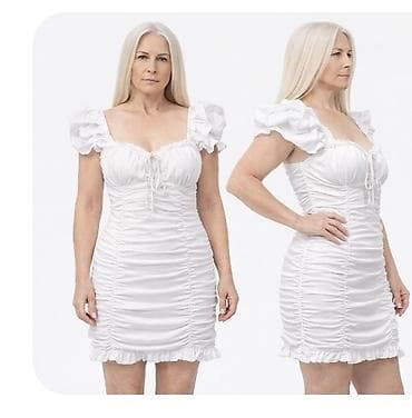 hm haljine 2023: Presavrsena blistavo bela haljina za svaku priliku Odgovara Vel S M — 3