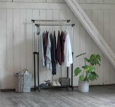 Dečiji nameštaj: Štender za odlaganje odeće sa dve šipke - promo cena napomena — 2