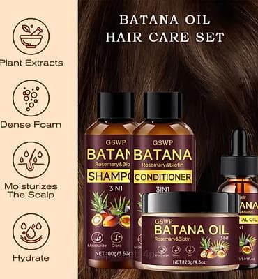 maska za kosu flamingo: GSWP Batana Hair Care Set – komplet za negu kose sa ruzmarinom i — 2