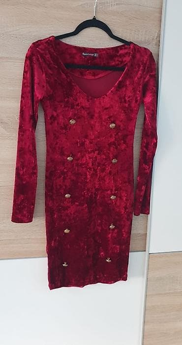 Haljine: Elegantna haljina od pliša – Asprin Fashion - Model: uska, midi — 5