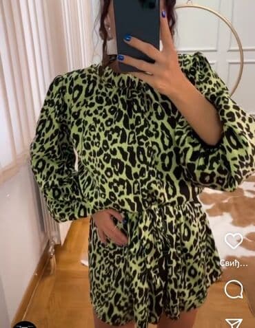 dugacke haljine svecane: M (EU 38), color - Green, Long sleeves — 10