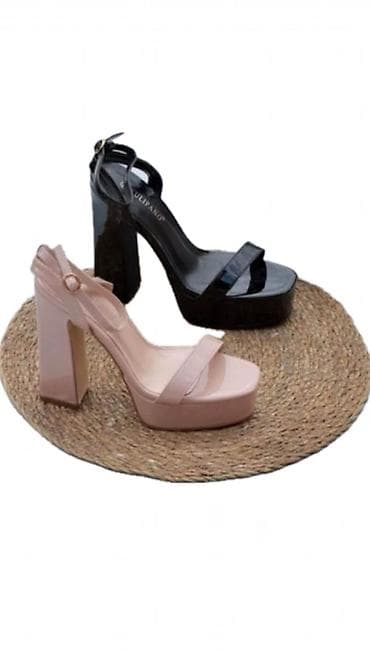 sandale na platformu sa zatvorenim prstima: Ženske platform sandale sa visokim blok petama - Model: elegantne — 1