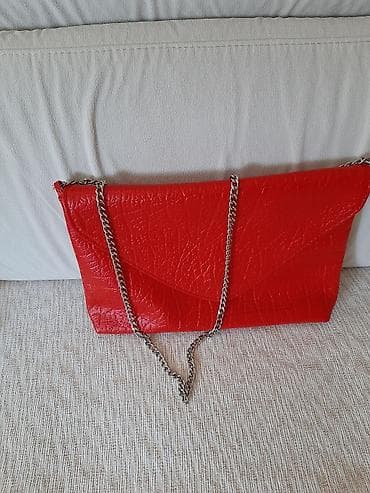 elegantne snale za kosu: Efektna pismo tasnica sa metalnim lancem,tj.kaisem.Nosena samo na — 4