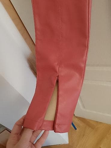 Ženska obuća: DILVIN ženske pantalone od eko kože - Model: uske (slim/skinny) — 3