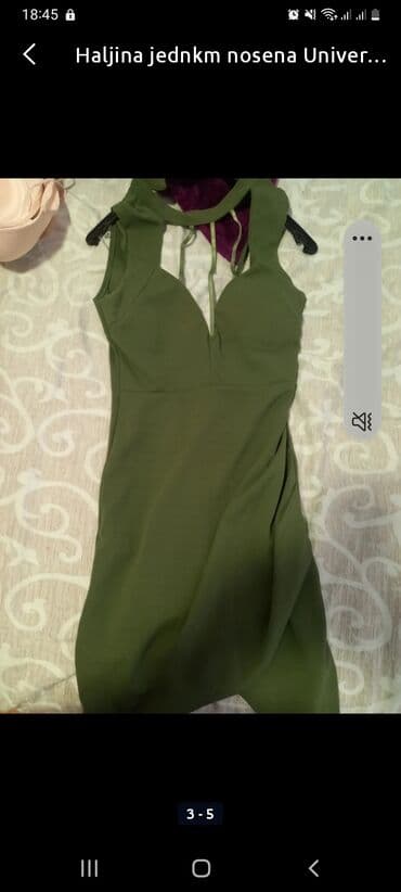 crop top h m: M, color - Khaki, Cocktail, Without sleeves — 1
