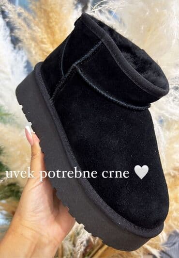 camper obuca beograd: Ugg mini čizme, bоја - Crna, 38 — 2
