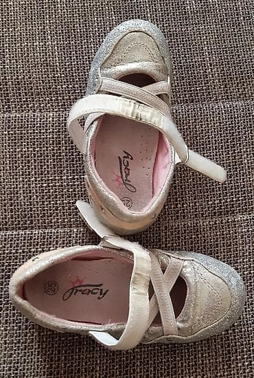 srebrne alke sa cirkonima: Tracy dečije baletanke - Veličina: 25 - Spoljna dužina: 17 cm - — 4