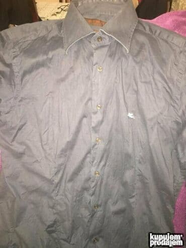 Headgear: Original ETRO Milano kosulja 100% cotron￼ Made in Italy Ramena 48cm — 4