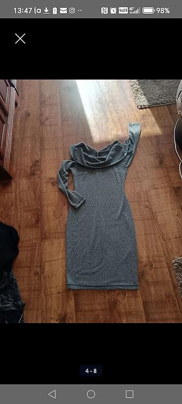 bele tn patike: Vogeli Lot haljina – 4 komada - Zelena elegantna haljina: midi — 3