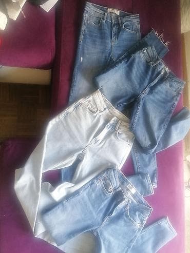 kickers obuca: Farmerke lot 2000, Stradivarius farmerke xs 32 noseno par puta svetle — 1