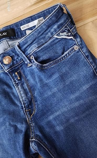 replay patike zenske: REPLAY ženske farmerke – model New Luz (Skinny Fit) - Klasičan plavi — 10