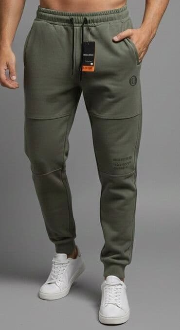 kosulja i kravata: Donji deo trenerke, bоја - Maslinasto zelena — 1