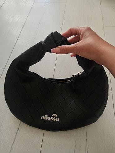 mon torbe: Ellesse ženska torbica – pleteni efekat, crna - Materijal: veštačka — 3