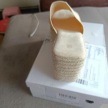 altramarea shoes italy: Ženske platforme/klompe – bež - Model: otvorene platforme sa širokom — 5