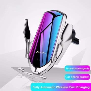 drzac za telefon za auto: 1600 din Smart R1 Bežični punjač i držač za mobilni telefon Dovoljno — 4