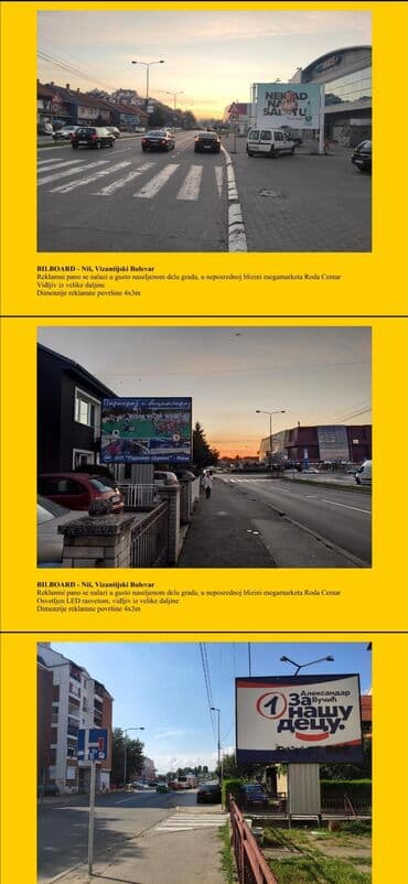 Reklamni pano dimenzija 4x3 metra, idealan za postavljanje reklamnih — 1