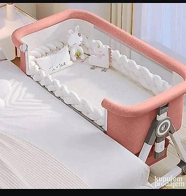 umivaonik sa ormarićem ikea: 04. Krevetac za bebe 3u1 Krevetac sa tockovima, dusekom i mrezom — 3