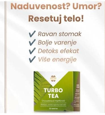 stolovi: Turbo Tea – biljni čaj za reset tela - Namenjen za smanjenje — 1