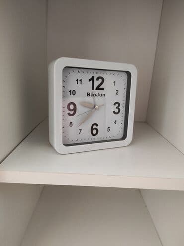 romanson satovi: Table clock, color - White — 3