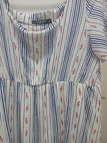 Pamucna midi haljinica cisto pamucna prelep dezen 1000 din br xl — 2
