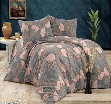 Bed sheets: Jednokrevetna singl posteljina. 100% pamuk. Set sadrzi: * dusecni — 3