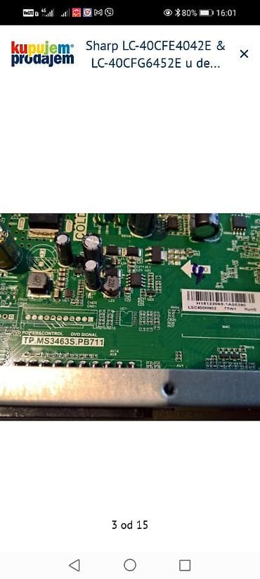 dell latitude e5430: Sharp LC‑40CFE4042E i LC‑40CFG6452E – delovi Dostupni rezervni delovi — 4