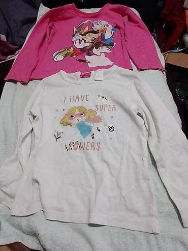 Kupaći kostimi: Dva dečja duksića/duge majice sa printom, za devojčice. - Modeli: dug — 1