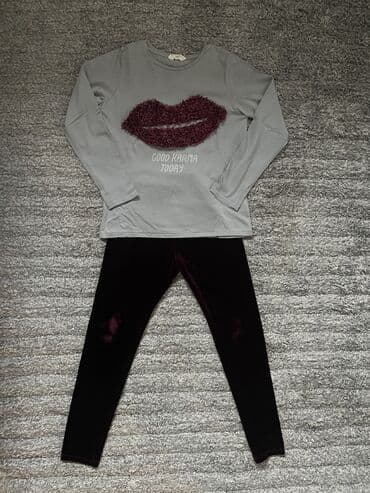 sinsay skafander za devojcice: Mango, Set: T-shirt, Leggings, 134-140 — 1