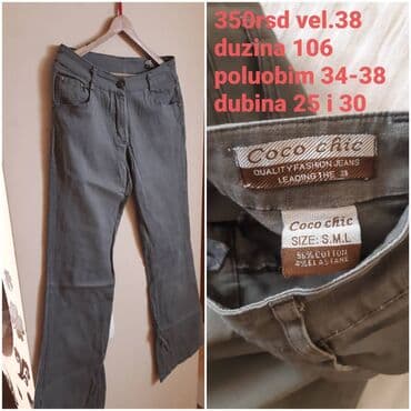 Pantalone: L, Visok struk, Kargo — 6