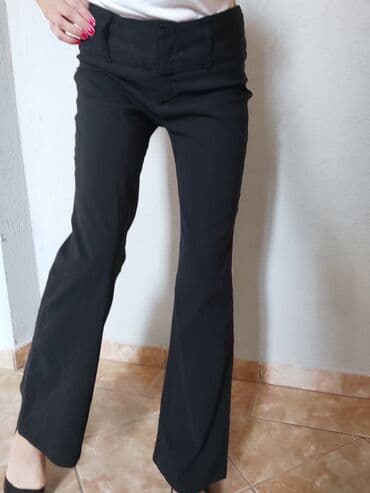 muske pantalone svecane: S (EU 36), Visok struk, Zvoncare — 4