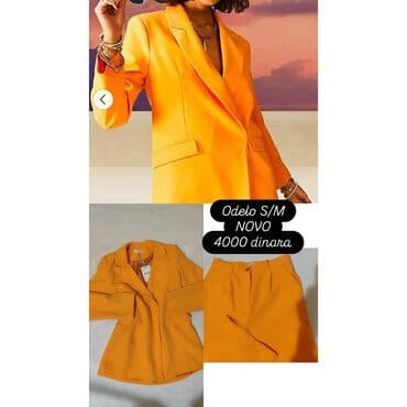 Suits: S, Polyester, Single-colored, color - Orange — 1