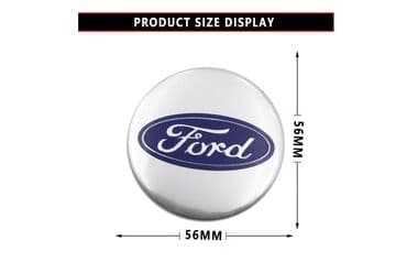 20555 r16 felni: FORD-plastificirane nalepnice za felne-set od 4 komada SREB. FORD - — 6