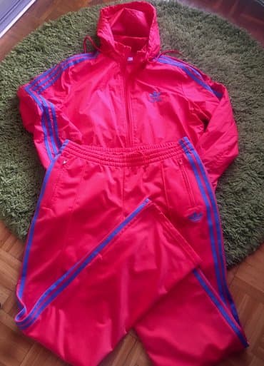 new balance trenerke: Adidas, L, Jednobojni, bоја - Crvena — 1