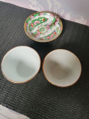 kuhinjski set: Fildzani Hong Kong rucno oslikani,porcelanski 1950g+. Fildzani bez — 10