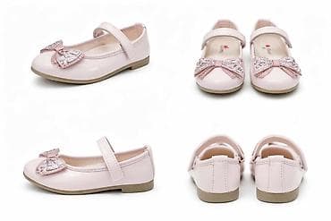 Dečije baletanke – svetloroze lakovane sa ukrasnom mašnom - Elegantne