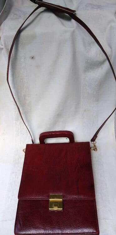 muske elegantne torbice: Torba muška kozna za preko ramena, 28x23cm,očuvana — 1