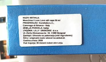 mirko i slavko parfemi: Moschino I Love Love Women ženski parfem edt 50ml Novo Neotvoreno — 2