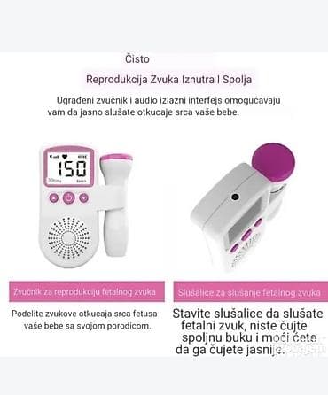 bubreznjak medicinski: Fetalni Doppler JSL-1001 – kućni uređaj za slušanje otkucaja bebinog — 3