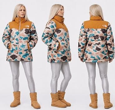 zimsko odelo: The North Face ženska zimska jakna – kratki puffer kroj - Model: TNF — 1