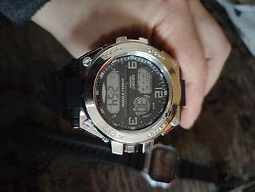 Kancelarijski nameštaj: Set ručnih satova – 4 komada 1) Pametni sat (okrugli ekran, crno — 4