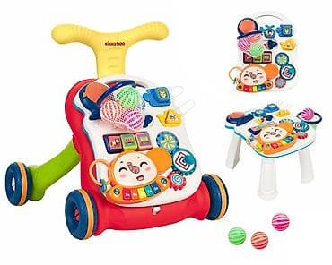 bicikl guralica za bebe: KIKKA BOO Guralica/Hodalica PLAY & GROW 2u1 – crvena Šifra — 3