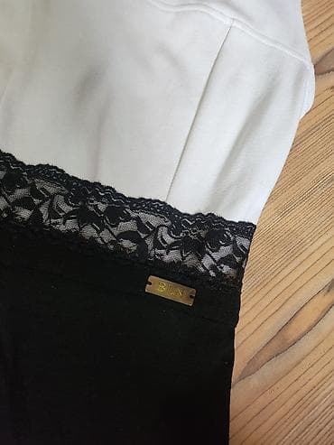 Headgear: BLONDY ženska haljina, model „color-block“ crno-belo - Elegantna uska — 2