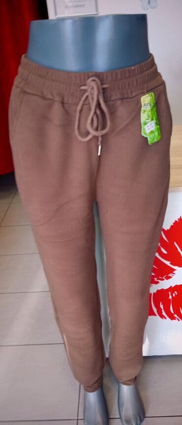indijske haljine novi sad: Ženske trenerke futrovane pamuk elastin, bambus vel. L. Xl. 2xl — 1
