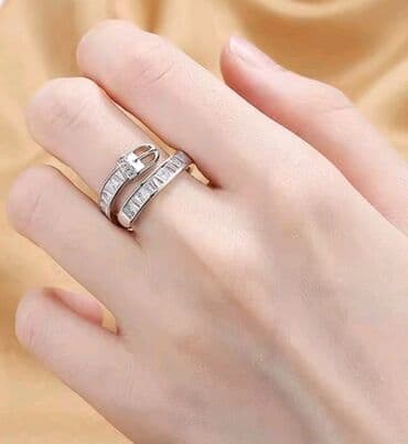 patta air max 1: Women's ring, Material: Cubic zirconia, Crystal — 5