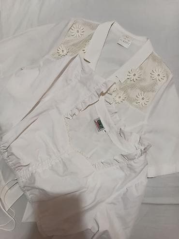 Bluze: Bela ženska bluzica – tradicionalni/dirndl stil dve nove - Model — 1