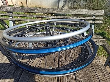 Invalidska kolica: Dva točka za invalidska kolica u perfektnom stanju, bez guma — 2